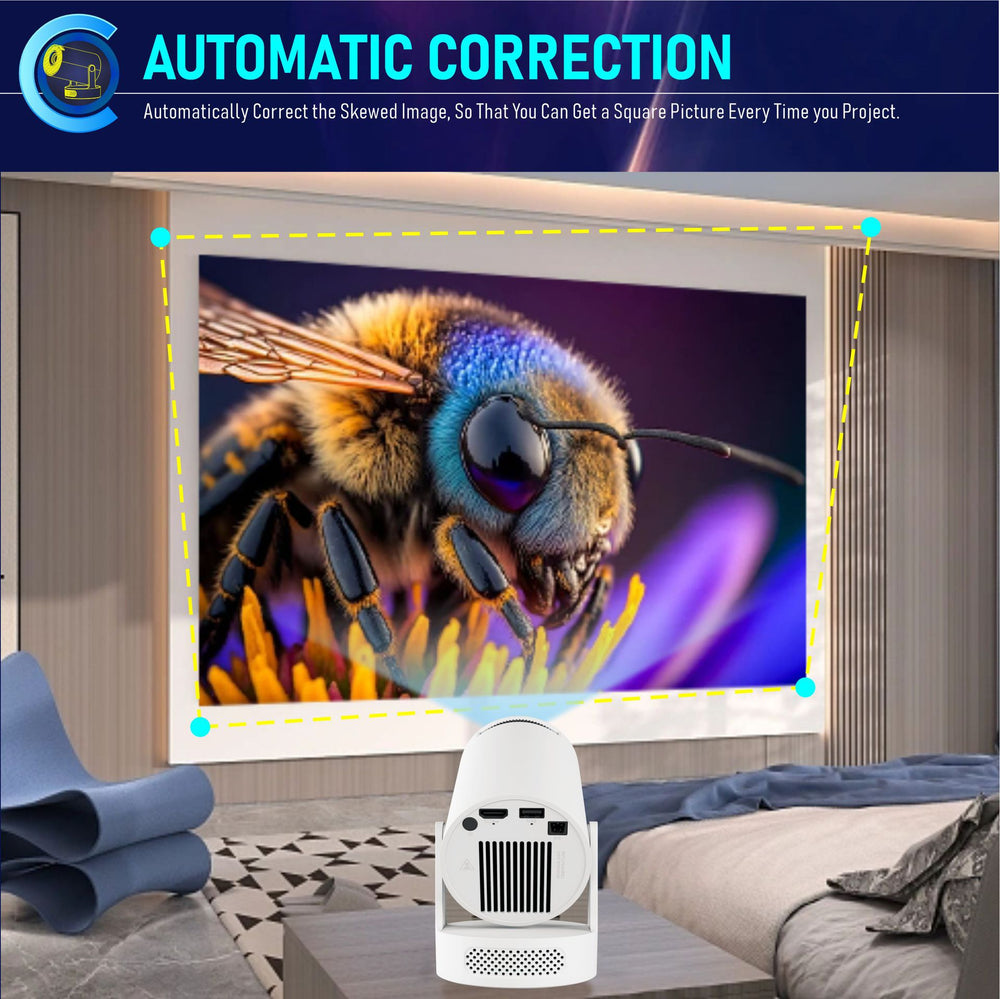 HY300Ultra Portable Projector High-Definition Home Outdoor